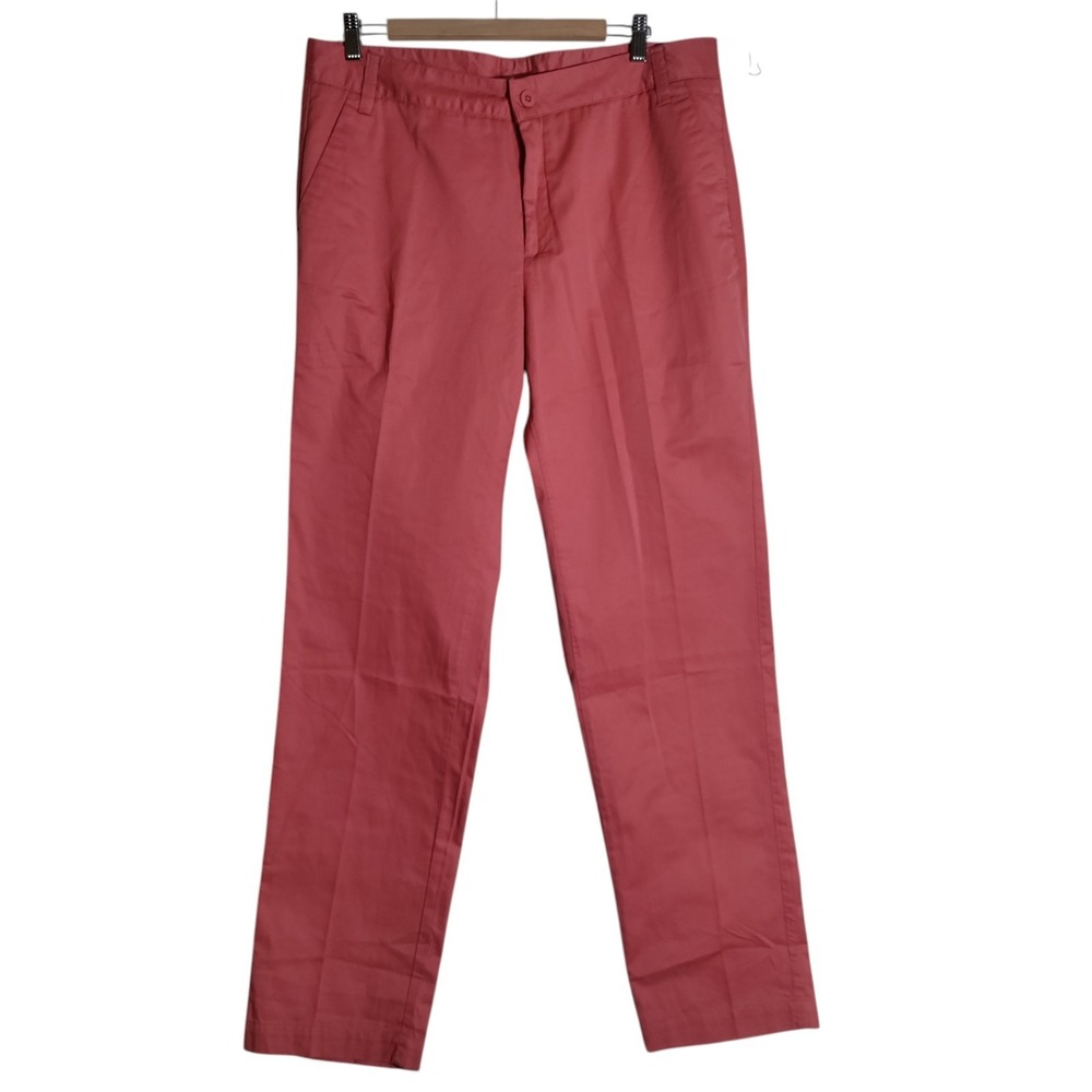 Garnet Hill Salmon Pink Cotton Pants Woman's Size 16L‎